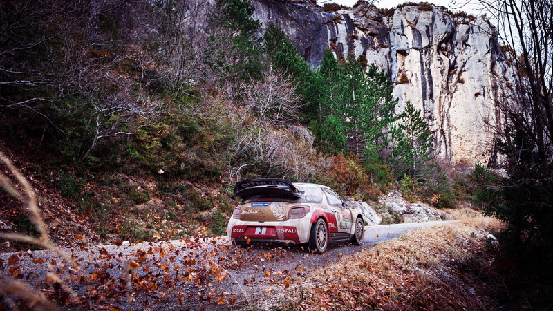 Sport, Rally, Machine, Total, DS3, Rocks, Citroen, Leaves, WRC, Mountains, 1080P