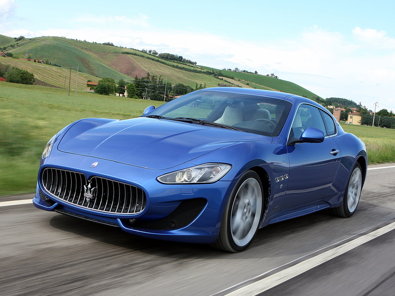 sports Car, 1080P, super - Film Title, performance, elegance, concept Car, no people, blue, shiny, maserati, mode of Transport, modern, side view, power
