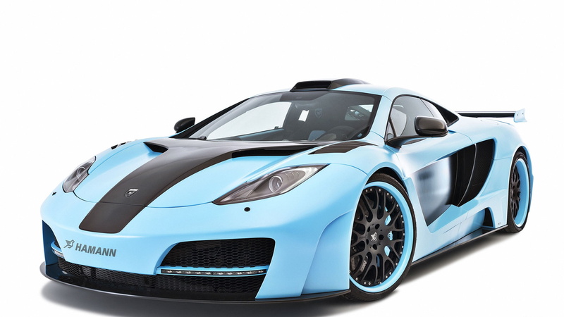 car, land vehicle, racecar, McLaren MP4-12C, sports car, indoors, modern, mode of transportation, studio shot, Hamann, motor vehicle, silver colored, reflection