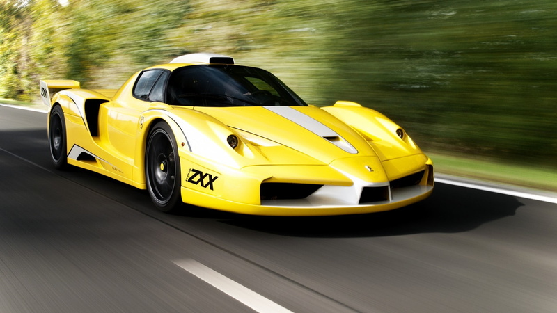 luxury, Ferrari FXX, yellow, sports car, transportation, day, mode of transportation, motion, taxi, yellow taxi, sports race, car, wheel, travel, outdoors