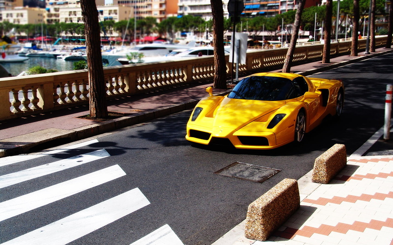 ferrari, enzo, hd, yellow, luxury, cars, car, 720P