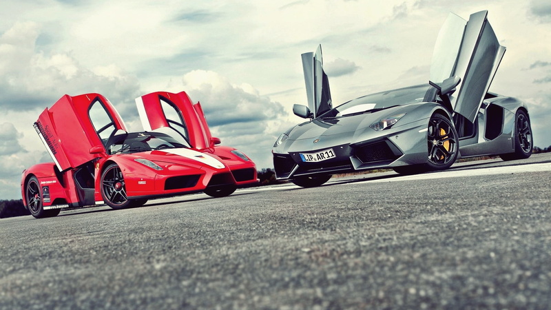 f, cars, lamborghini, ferrari, hd, enzo, aventador, 1080P, f60