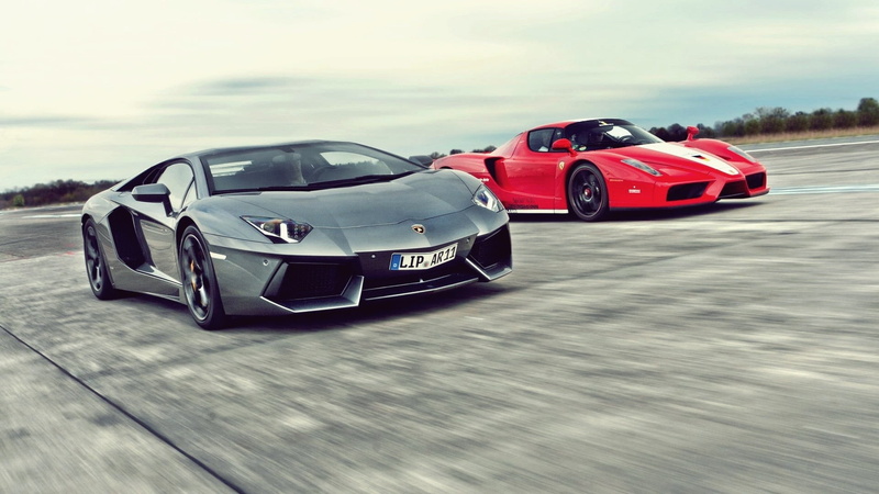 f60, lamborghini, motion, cars, blur, enzo, luxury, aventador, f, two, hd, ferrari, 1080P