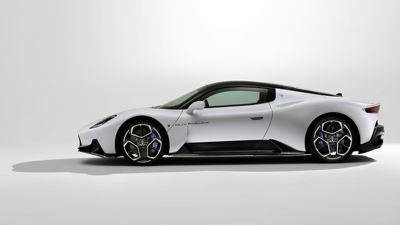 white cars, vehicle, 4K, shadow, Maserati, Maserati MC20, car, white background
