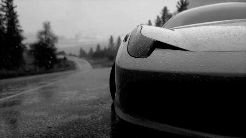 nature, outdoors, plant, rain, Driveclub, transportation, close-up, mode of transportation, cold temperature, road, wet, focus on foreground, 1080P, winter