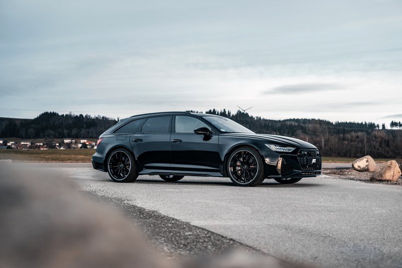 Audi, RS 6, universal, RS6 Avant, 2019, black, ABBOT, V8 Twin-Turbo, 2020, 700 HP, 8K, side view