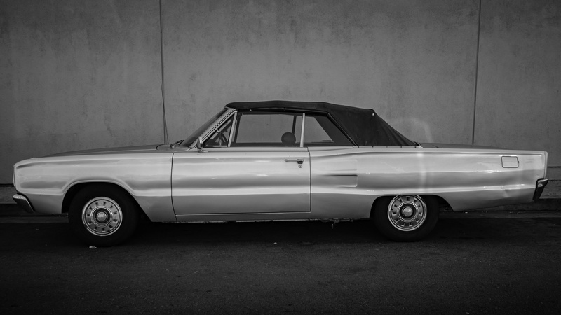 motor vehicle, stationary, venice, luxury, transportation, side view, classic car, abbot kinney boulevard, wall - building feature, 16x9, collectors car