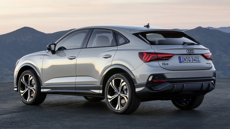 Compact Car, Crossover Car, Audi Q3 Sportback Edition One, SUV, Silver Car, 1080P, Audi, Car, Luxury Car