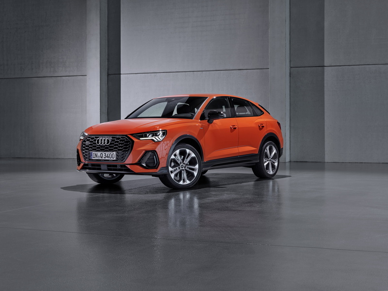 Orange Car, Car, Audi, Audi Q3, Luxury Car, Subcompact Car, 4K, Vehicle, SUV, Crossover Car, Audi Q3 Sportback S Line, Compact Car