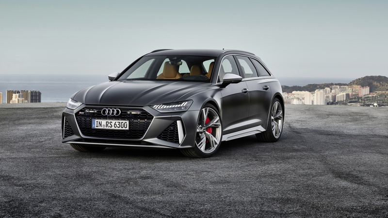 5K, Audi RS6 Avant, Black Car, Audi