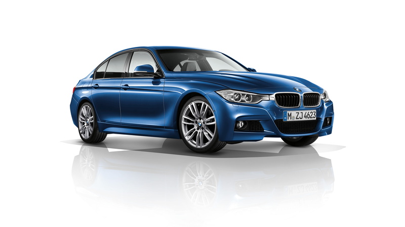 Sedan, 4K, 3-Series, white background, F30, BMW