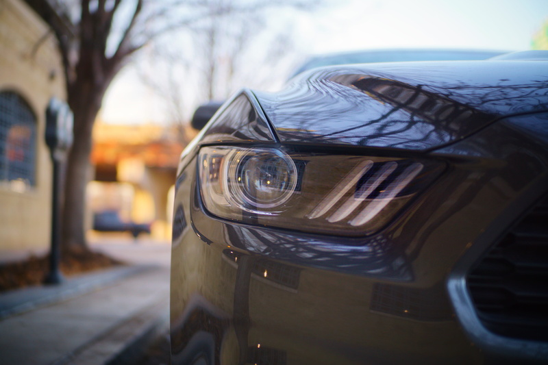 detail, focus on foreground, nature, led, close-up, omaha, mustang, mode of transportation, plant, glass - material, architecture, road, drl, city, land vehicle