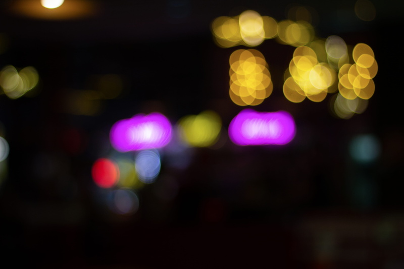 asphalt, 5K, defocused, no people, yellow, night life, transportation, illuminated, lighting, nightlife, light, flare, abstract, light - natural phenomenon
