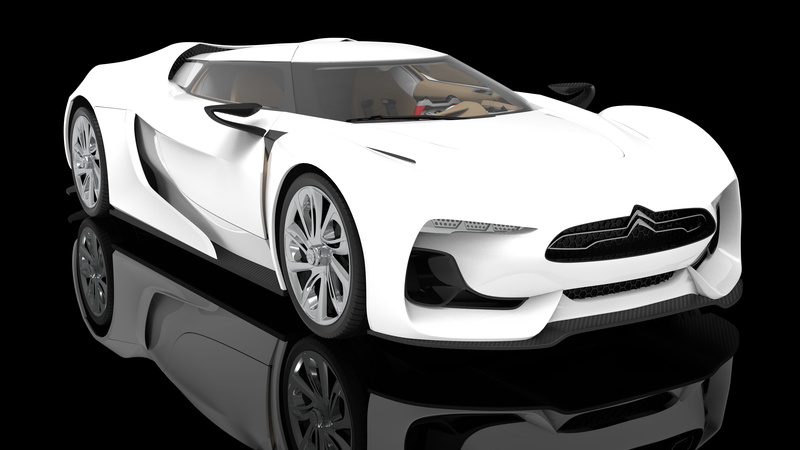 concept car, GT by Citroën, 3D graphics, 3D rendering, 8 K, vehicle exteriors, 8K, LED headlight, Citroen Concept 2008, LED backlights, concept cars, vehicle