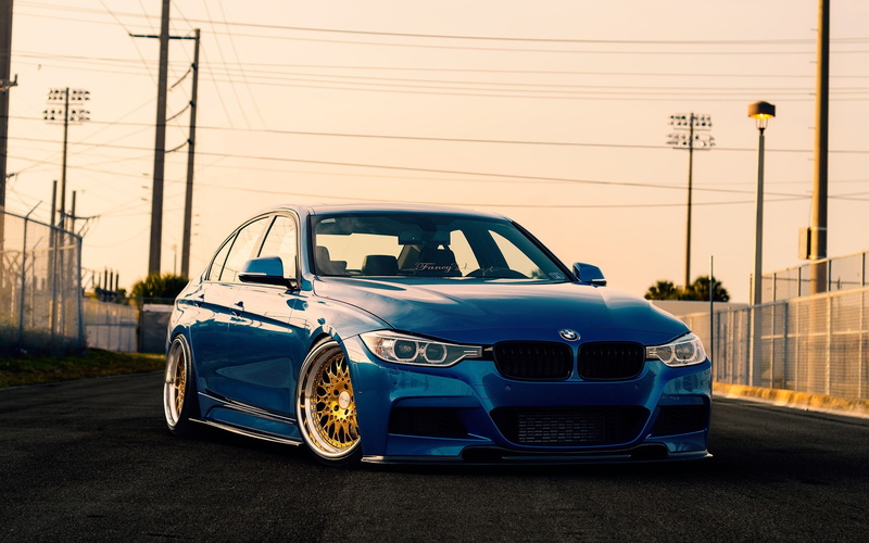 Sedan, f, Blue, 2K, BMW, series, Car