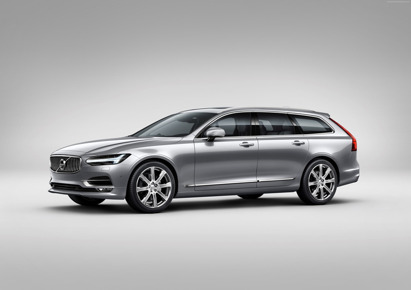 4K, grey, Volvo V90, sedan, Geneva Motor Show 2016