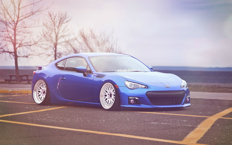 subaru, car, Subaru BRZ, Hellaflush, Blue Cars, 1080P