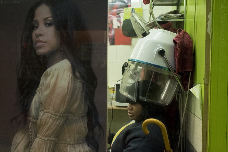 mirror, screen, appliance, person, costume, looking, beautiful woman, robot, hood, mixer, female, two people, transparent, waist up, apparel, cooker, display