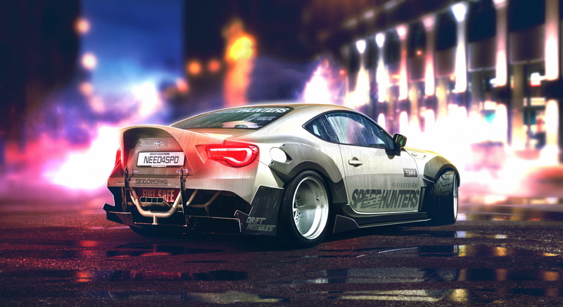new, sports Car, red, night, street, no people, design, Rear, speed, shiny, land Vehicle, reflection, architecture, motorsport, 2K, transportation, illuminated