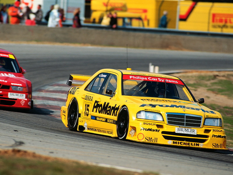 racing, race, w202, benz, amg, 1080P, dtm, mercedes, 1994