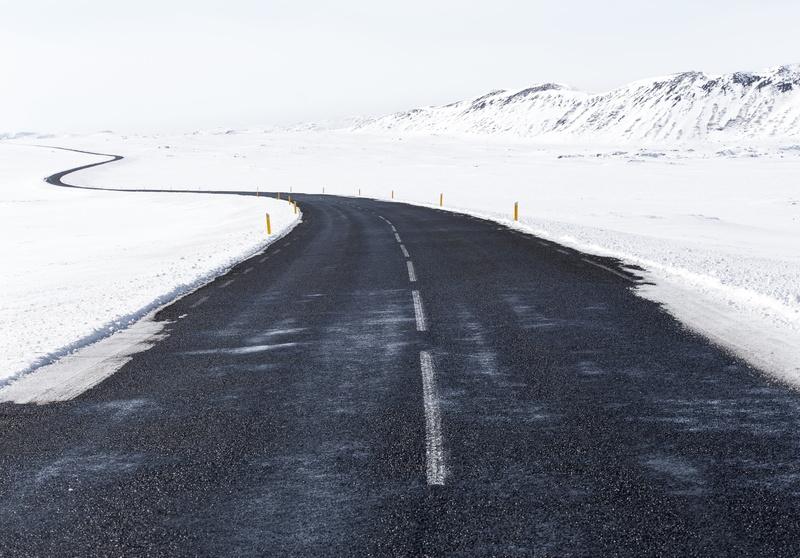 sky, nature, landscape, snowcapped mountain, cold temperature, tranquility, direction, the way forward, road, sign, outdoors, snow, scenics - nature, environment