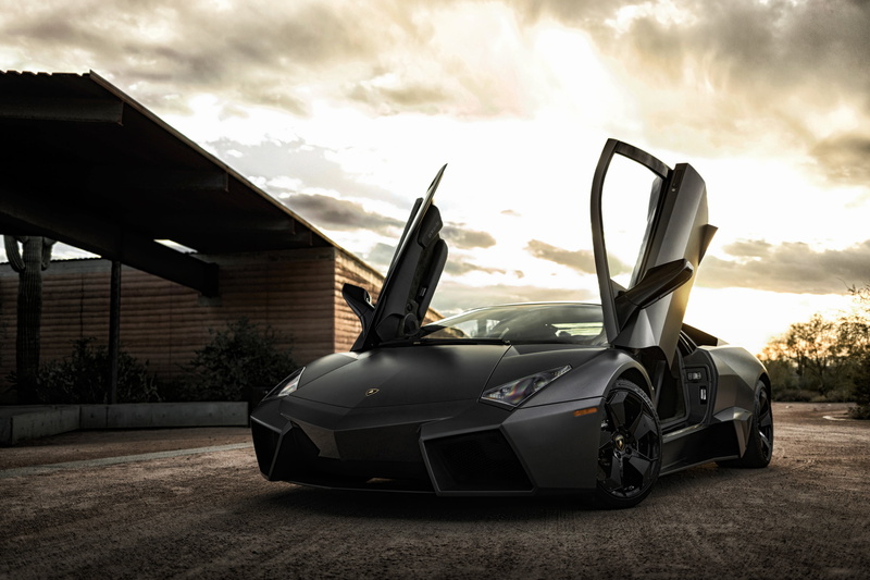 Sport Car, Black Car, Lamborghini Reventon, Lamborghini, 4K, Lamborghini Reventón, Car, Supercar, Vehicle