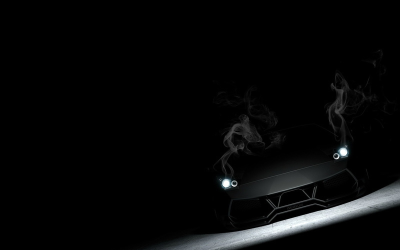 smoke - physical structure, copy space, motion, black, illuminated, Matt, front, reventon, smoke, no people, LP670-4, Murcielago, murciélago, still life