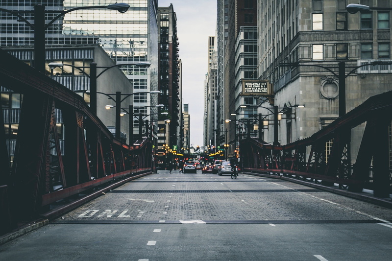 residential district, New York City, gray, uSA, bridge - Man Made Structure, the way forward, office building exterior, cityscape, direction, incidental people