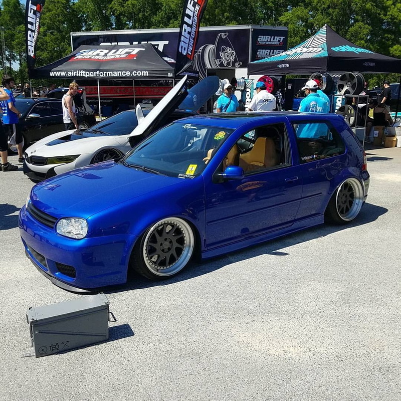 blue cars, German cars, car, lowered, people, 480P, tuning, Stance, golf