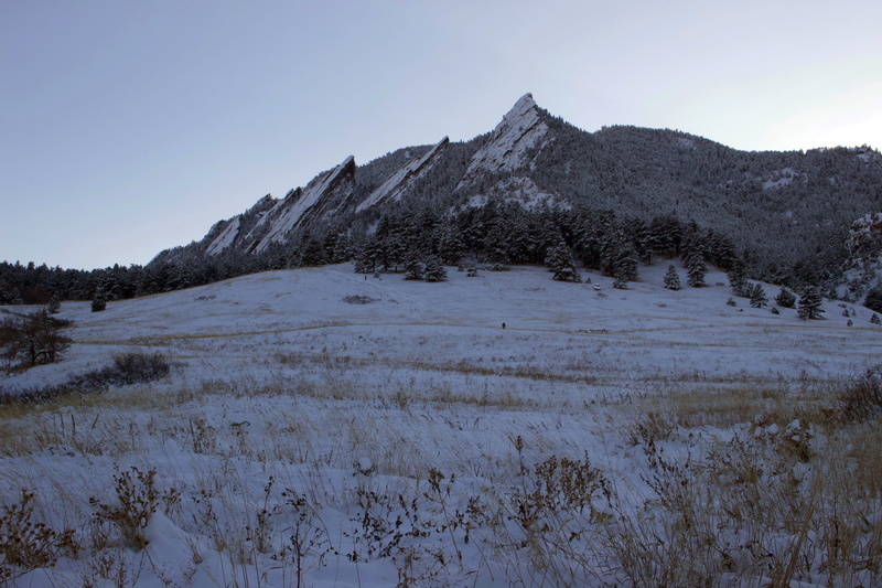 non-urban scene, united states, winter, trail, environment, clear sky, boulder, slope, mountain peak, plateau, 5K, ice, colorado, outdoors, cold temperature