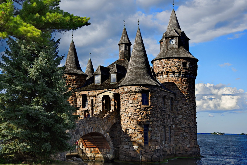 Thousand Islands, tower, Boldt, castle, river, 1000 Islands, island, Heart Island, trees, Boldt Castle, ate, landscape, HART Island, 1080P