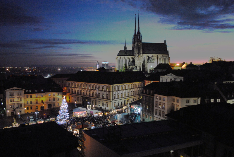 night, tourism, City, cathedral, monument, travel, building exterior, cloud - sky, Brno, nature, no people, spirituality, belief, Czech, cityscape, architecture