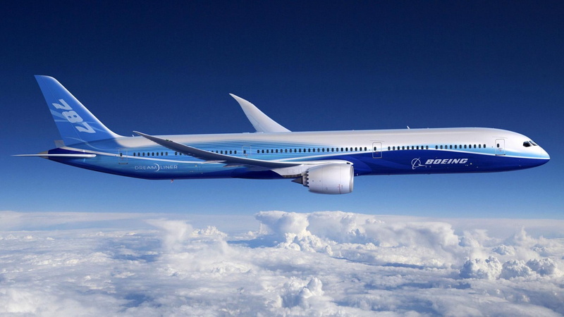 blue, boeing, bird, beautiful, photoshop, 1080P, aircraft, white, cloud, aircraft planes
