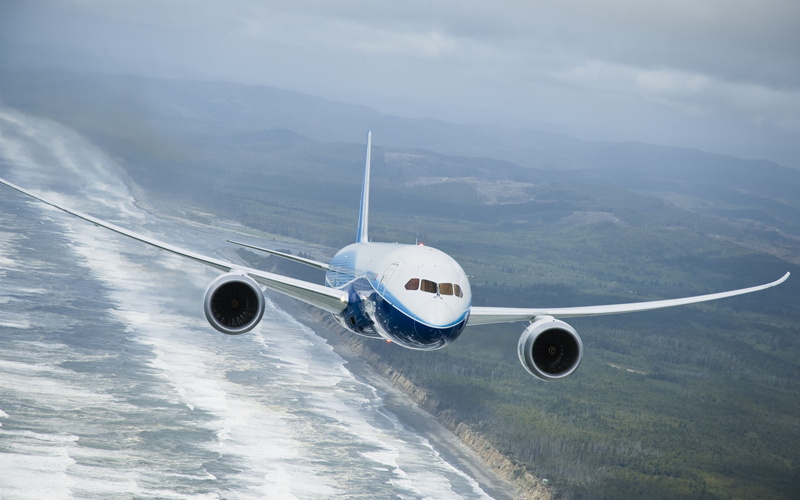 boeing, motion, white, nature, dreamliner, travel, aircraft wing, plane, airplane, water, environment, day, cloud - sky, transportation, no people, 2K