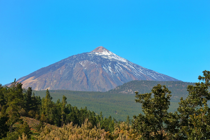 plant, spain, geology, tranquil scene, outdoors, mountain peak, non-urban scene, clear sky, scenics - nature, nature, summit, forest, snowcapped mountain