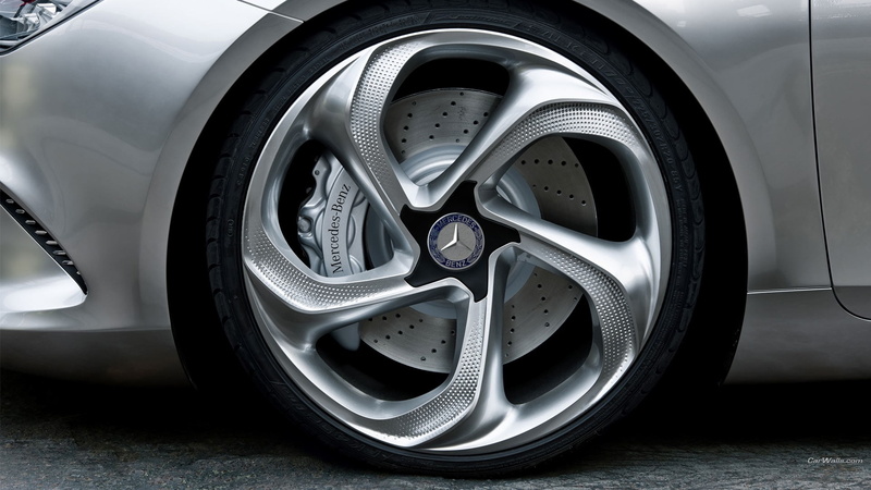 Mercedes Style Coupe, close-up, technology, shape, car, luxury, no people, concept cars, 1080P, modern, motor vehicle, shopping, chrome, tire, silver colored
