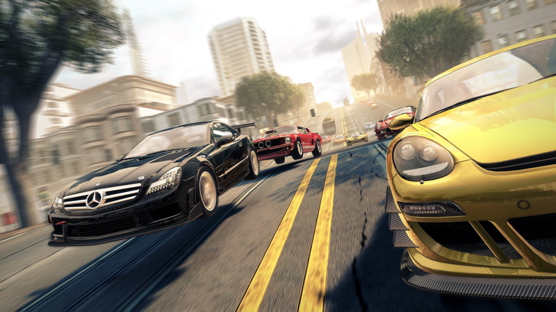 yellow, game, building exterior, Mercedes-Benz, The Crew, motor vehicle, mode of transportation, road, Porsche, luxury, travel, video games, transportation