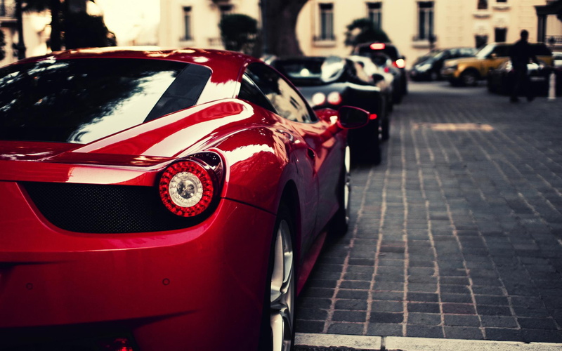 cars, hd, tail, 1080P, ferrari, 458, light, italia