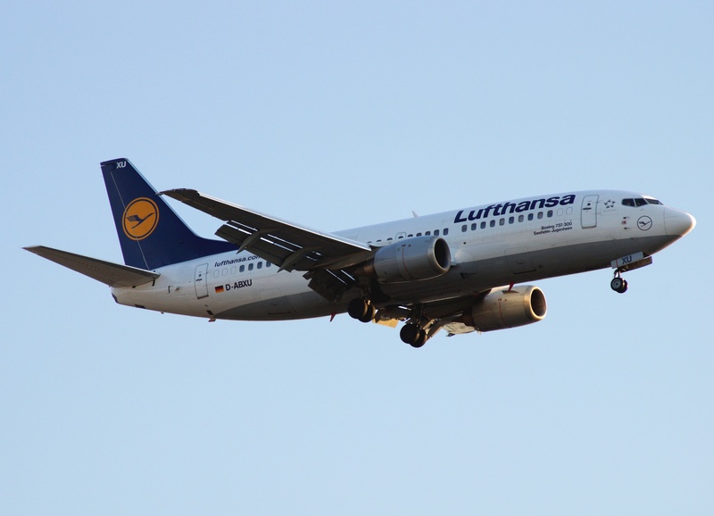 flying, aviation, tourism, sunlight, day, b737-330 colors lh, on the move, no people, aircraft, airbus, business, airplane, transportation, 5K, mode of Transport