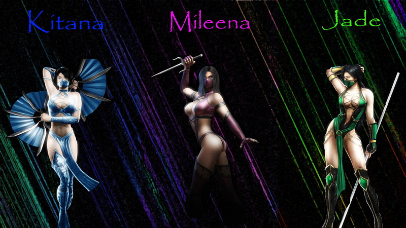 jmjccy, kitana, jade, mileena, 1080P, mk, dhv, giothefox