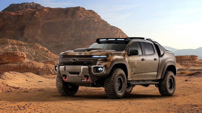 scenics - nature, Chevrolet Colorado ZH2, climate, nature, camouflaged paint, solid, high performance, automobiles, outdoors, day, sports utility vehicle