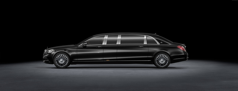8K, Mercedes Maybach S600 Pullman, supercar, grey, luxury cars, sedan