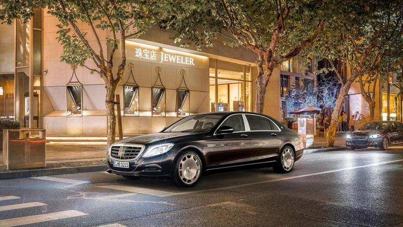 maybach, mercedes, cars, black, mercedes benz, 2K, class, sedan, 2015, s