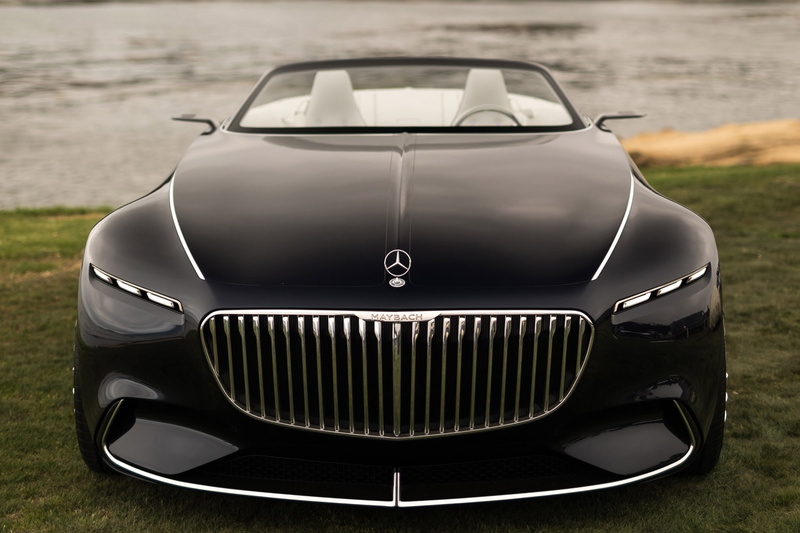 luxury, mode of transportation, chrome, grass, field, car, black color, outdoors, vision mercedes maybach 6 cabriolet best computer, no people, travel