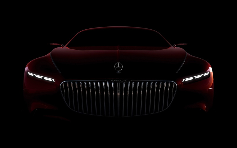 transportation, motor vehicle, luxury, vision, front view, metal, single object, 2K, concept, close-up, land vehicle, studio shot, mercedes, mode of transportation