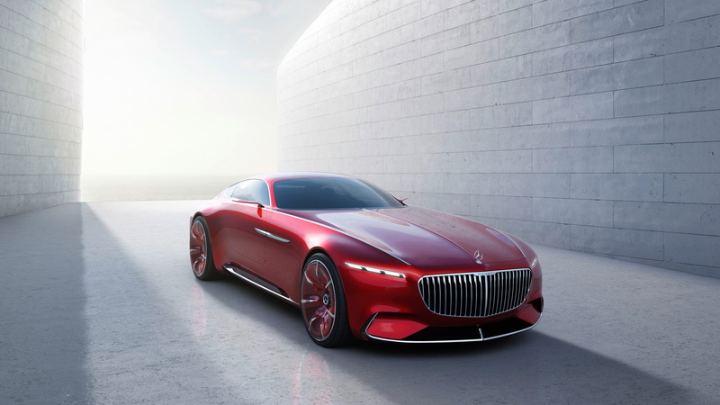 car, Vision mercedes maybach 6, 8K