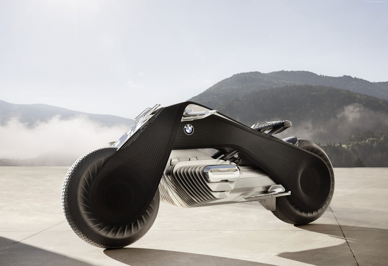 4k, BMW Motorrad vision next 100, 4K, motorcycles of future