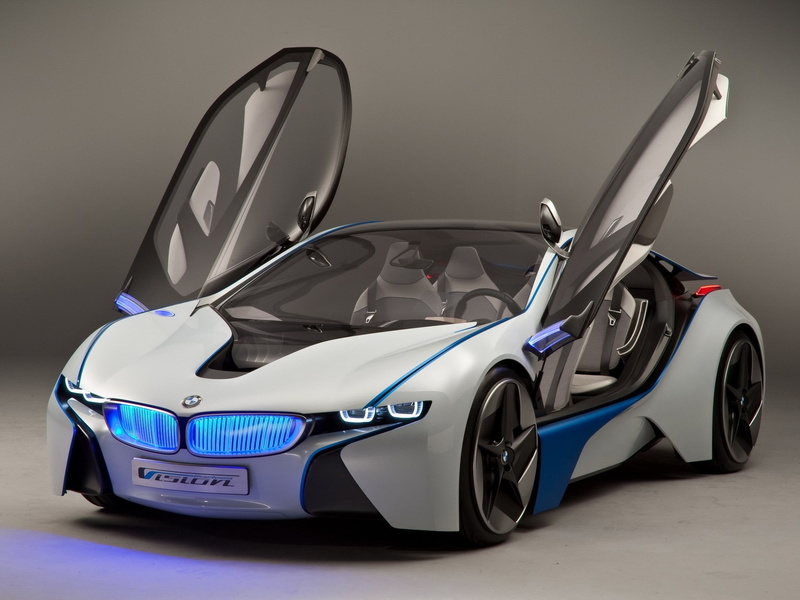 concept design, lights, Vehicle, futuristic, bmw vision next 100, white, cars, 1080P
