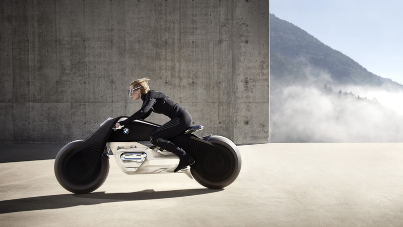 BMW Motorrad vision next 100, person, vision, bmw, motorcycles of future, 4K, next, 4k, motorrad