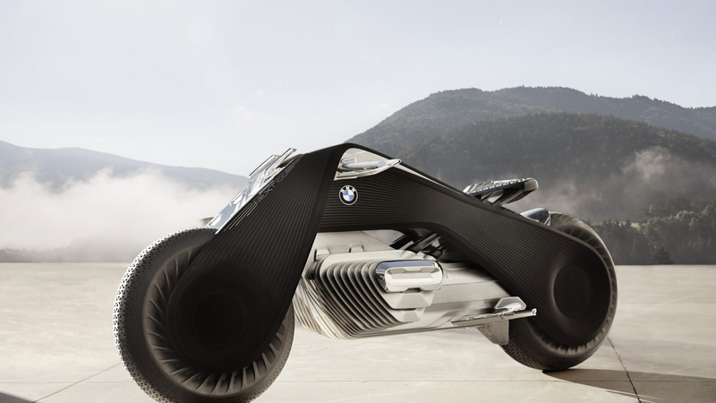 4k, BMW Motorrad vision next 100, 4K, motorcycles of future